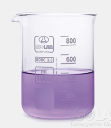 Cốc thủy tinh thấp thành ISOLAB