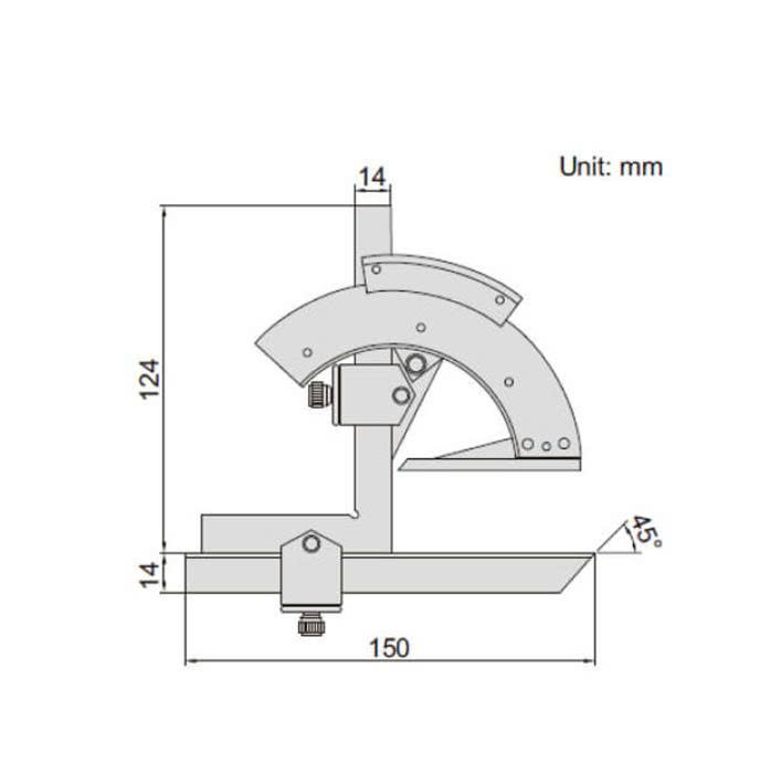 Thước đo góc INSIZE 2374-320