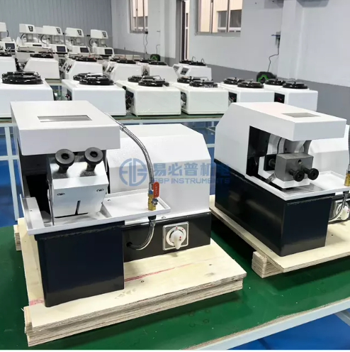 Máy cắt mẫu kim loại bằng đá mài thủ công