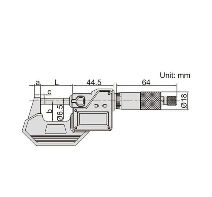 Panme điện tử đo ngoài Insize 3108-25A