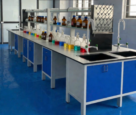 Bàn thí nghiệm trung tâm 2 đầu rửa