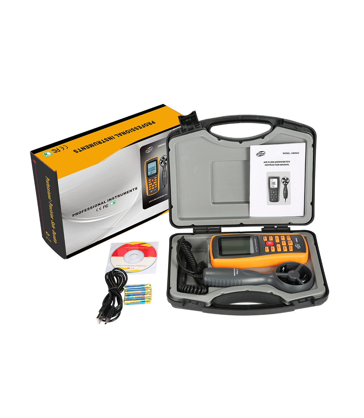 Máy đo lưu lượng gió GM8902