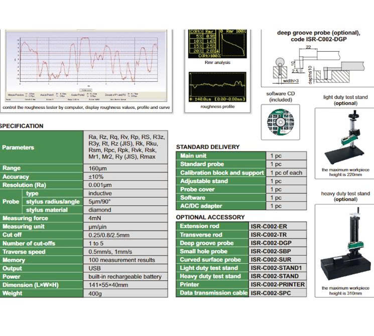 Máy đo độ nhám INSIZE ISR-C002