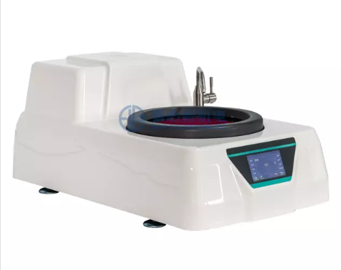 Máy mài và đánh bóng mẫu Material Labs với điều khiển màn hình cảm ứng lập trình được.