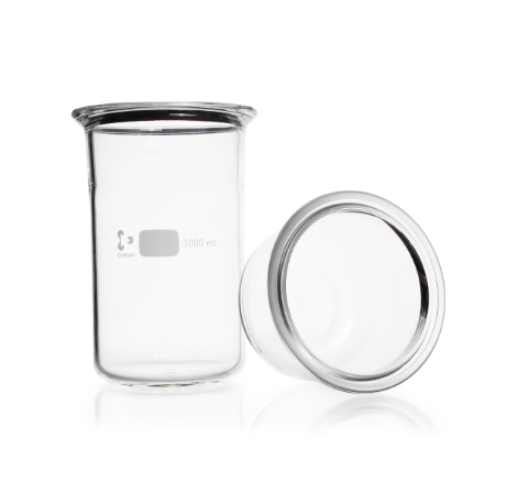 Cốc Phản Ứng Gờ Bằng Có Rãnh - DURAN®