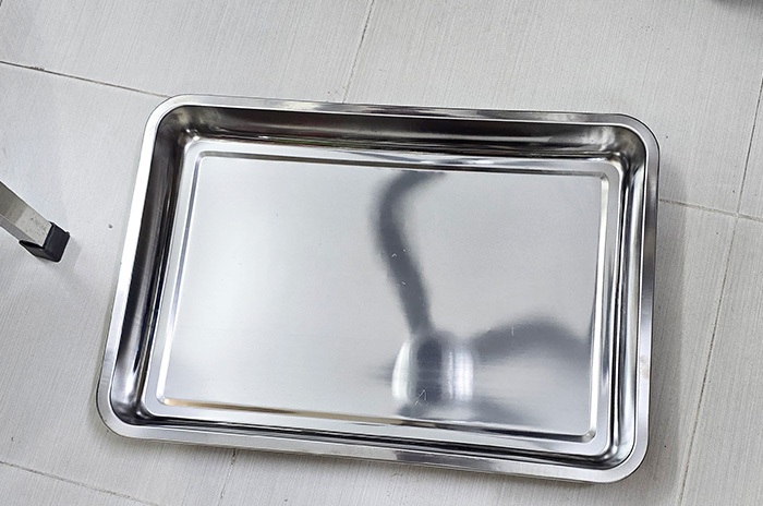 Khay inox  sâu 5cm loại dày