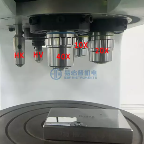 Máy đo độ cứng Vickers Knoop 5 vị trí có động cơ dùng cho kim loại và thủy tinh