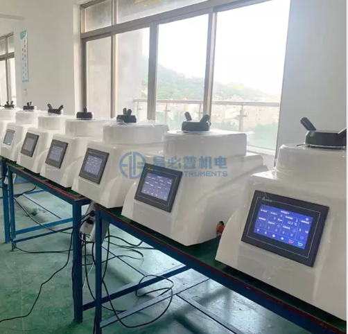 Máy ép gắn mẫu luyện kim tự động với hệ thống làm mát bằng nước