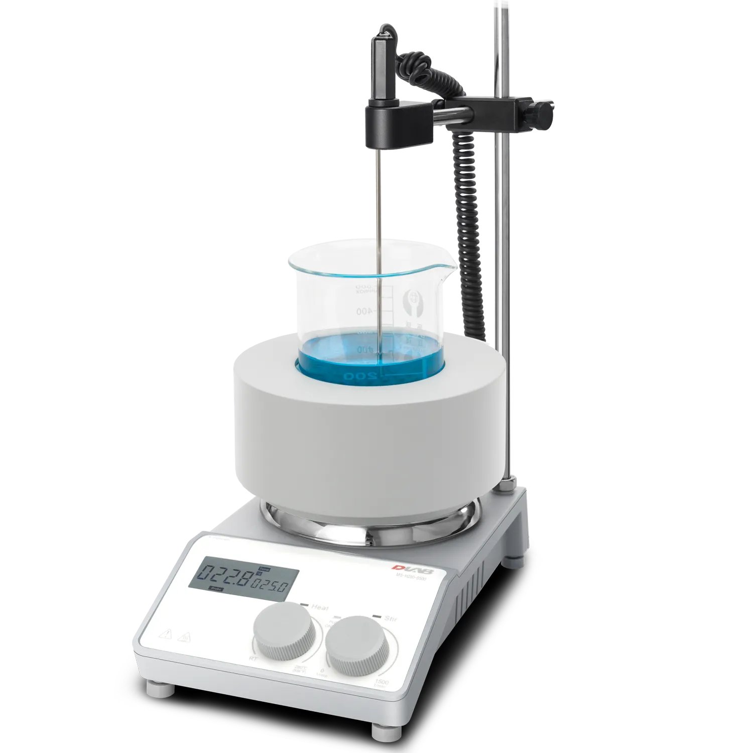 Máy khuấy từ gia nhiệt cho cốc đong 1000ml (Bếp đun cho cốc đong 1000ml có khuấy từ) MS-H280-B1000 DLAB