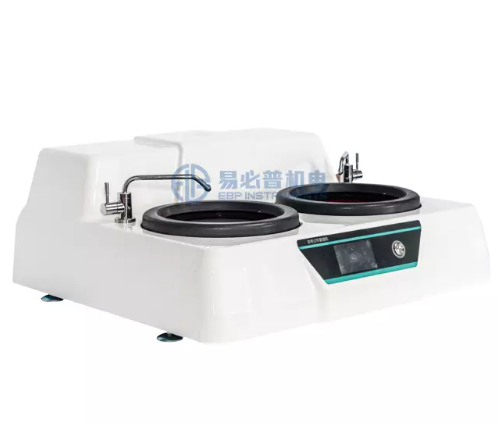 Máy mài và đánh bóng mẫu luyện kim hai đĩa sản xuất tại Trung Quốc với giá thành thấp