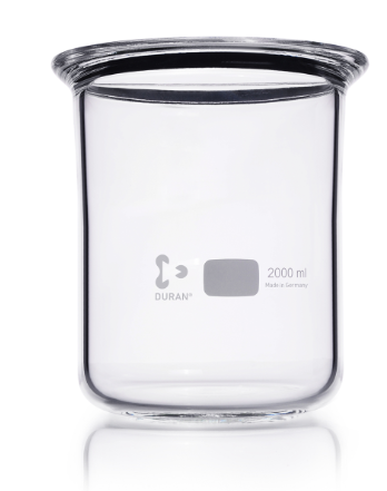 Cốc Phản Ứng Gờ Bằng Có Rãnh - DURAN®