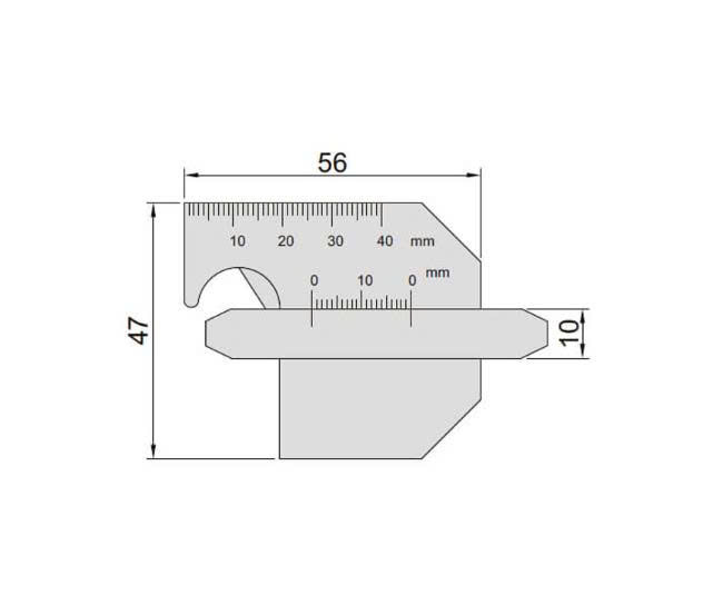 Thước đo mối hàn đa năng Insize 6832-1