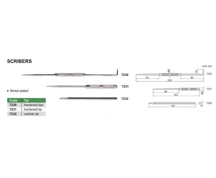 Mũi vạch dấu Insize 7231