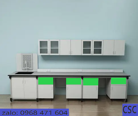 BÀN THÍ NGHIỆM ÁP TƯỜNG ( HỘC TREO TƯỜNG