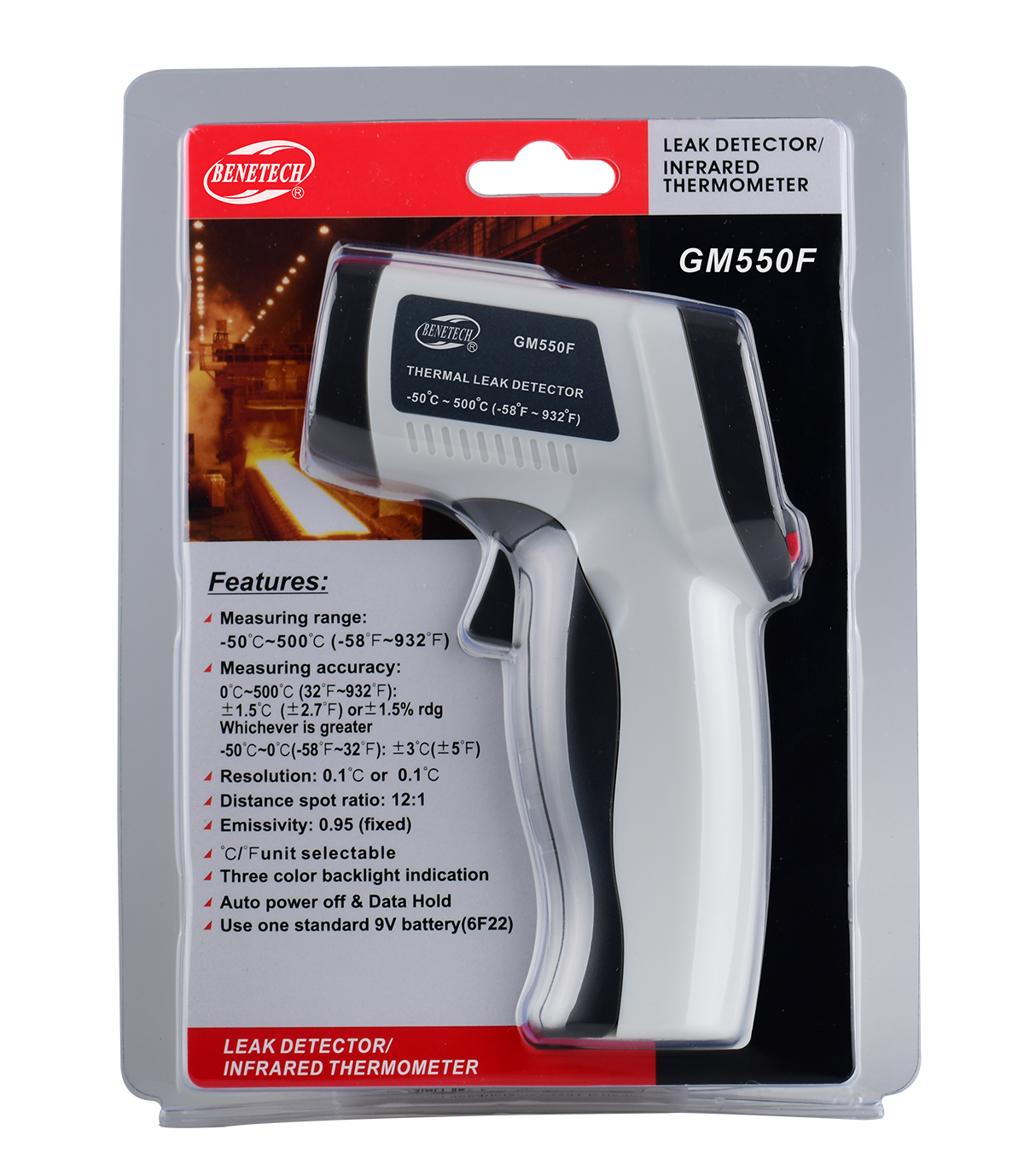 máy đo nhiệt độ hồng ngoại GM550F