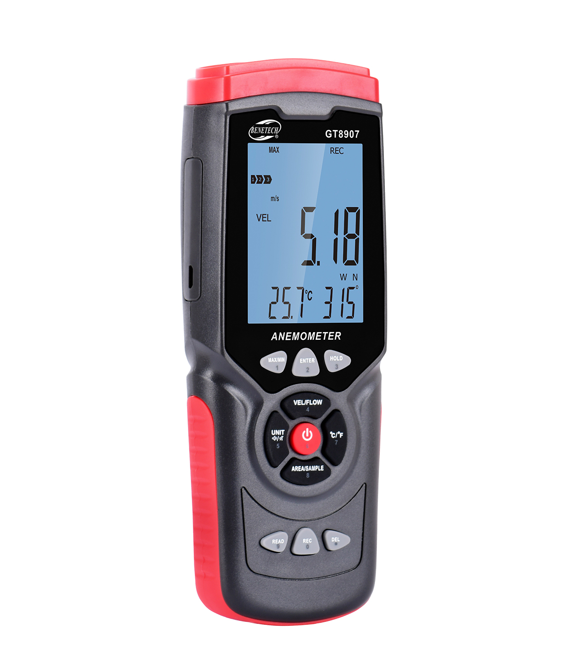 Máy đo tốc độ gió kỹ thuật số GT8907