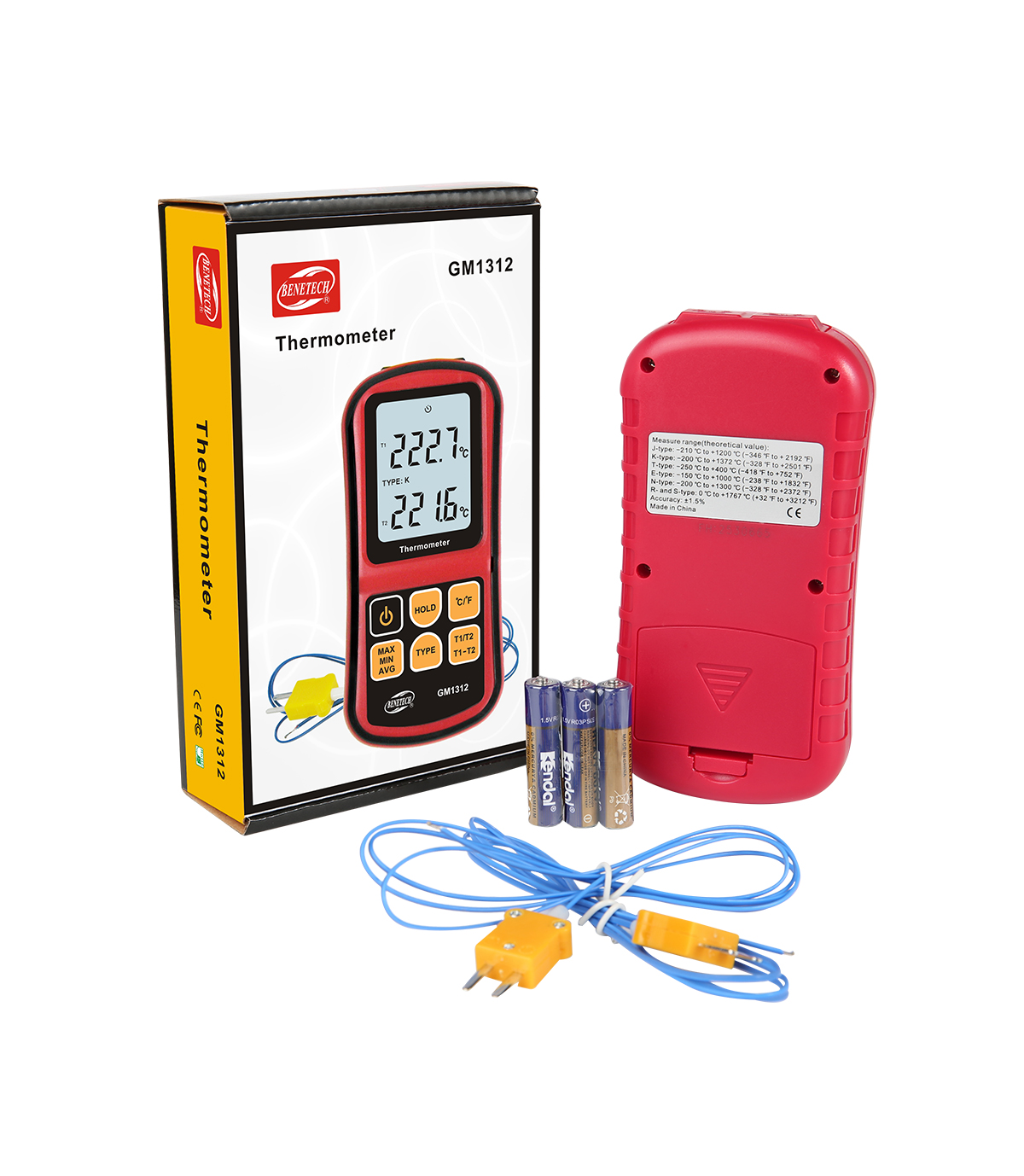 Nhiệt kế cặp nhiệt điện GM1312