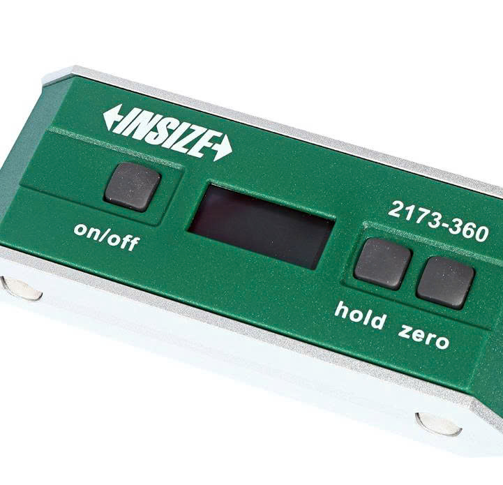 Nivo cân máy điện tử tích hợp đo góc INSIZE 2173-360 (0 – 360/0.1°, đế rãnh chữ V)