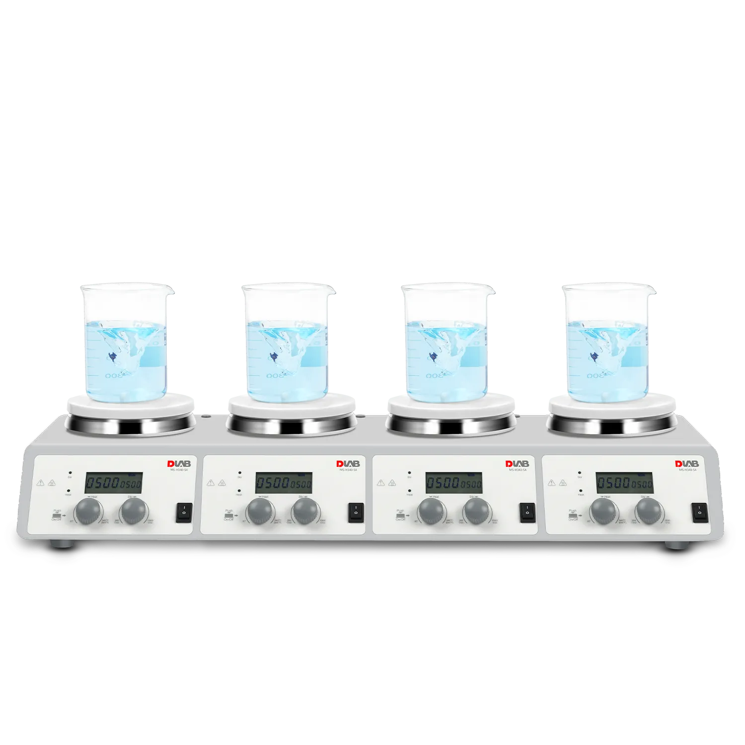 Máy khuấy từ gia nhiệt hiện số 4 vị trí MS-H340-S4 DLAB