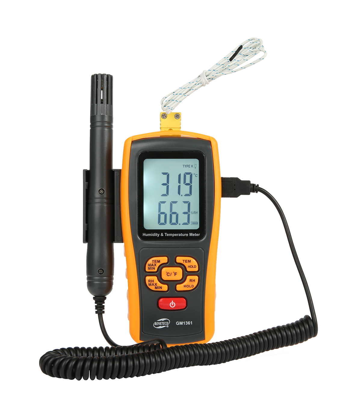 Máy đo độ ẩm và nhiệt độ GM1361