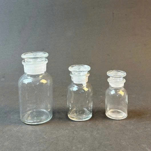 Chai thủy tinh trắng nút mài 30ml, 60ml, 125ml, 250ml, 500ml, 1000ml