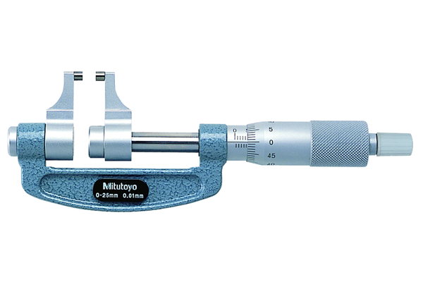 Panme Cơ Khí Đo Ngoài Mỏ Cặp Mitutoyo, 25-50mm, 143-102