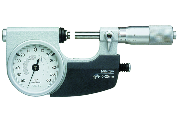 Panme Đo Ngoài Đồng Hồ Mitutoyo, 0-25mm, 510-141