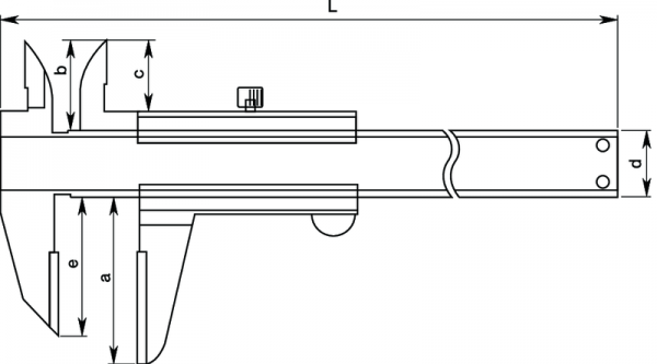 Thước Cặp Cơ Khí Ngàm Phủ Carbua 0-200mm/0,05mm Mitutoyo, 536-222