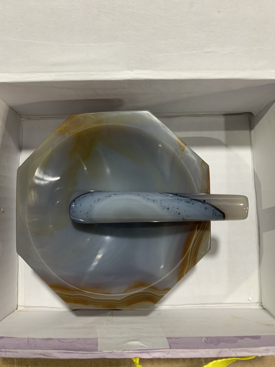 Cối chày mã não phi 9cm