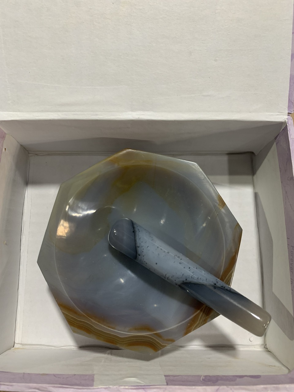Cối chày mã não phi 9cm