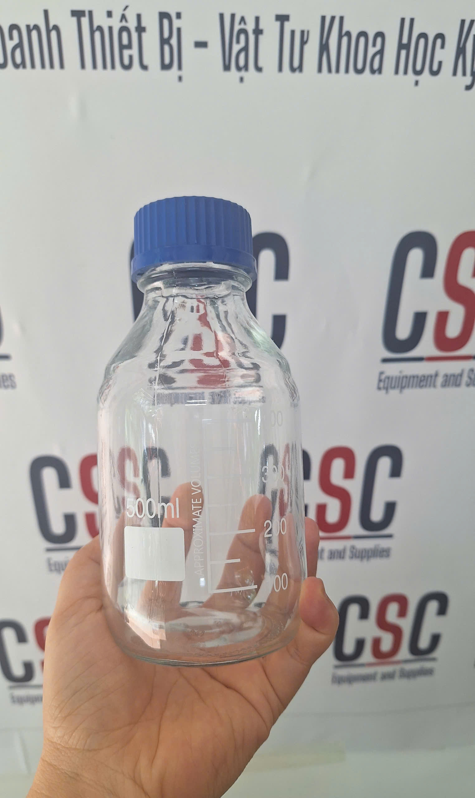 chai trung tính trắng nắp vặn 500ml