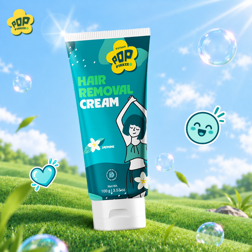 Kem Tẩy Lông Pop Pinkee Nhẹ Dịu, Tẩy Lông Êm Ái - 50g