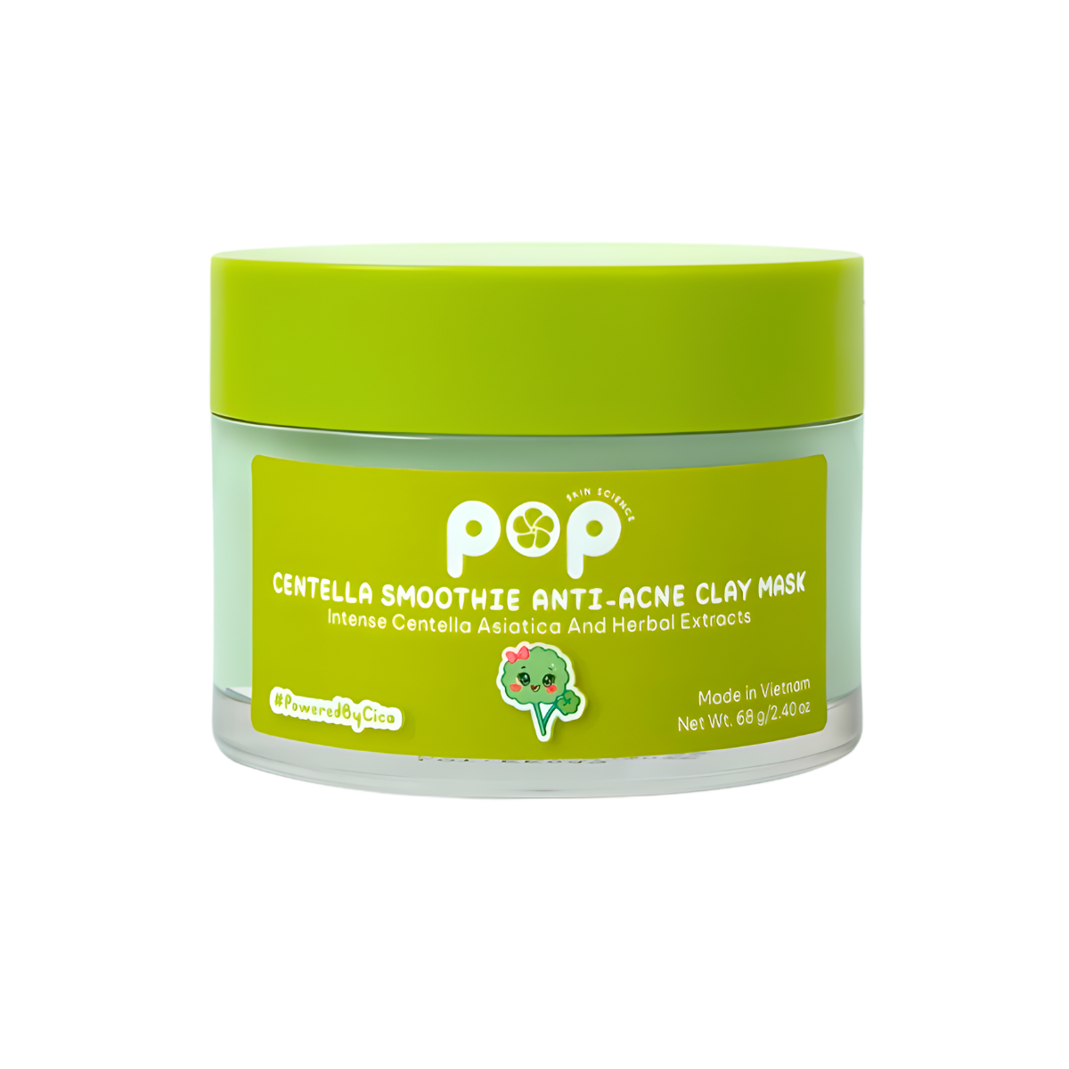 Mặt Nạ Đất Sét Rau Má Ngừa Mụn Mịn Da