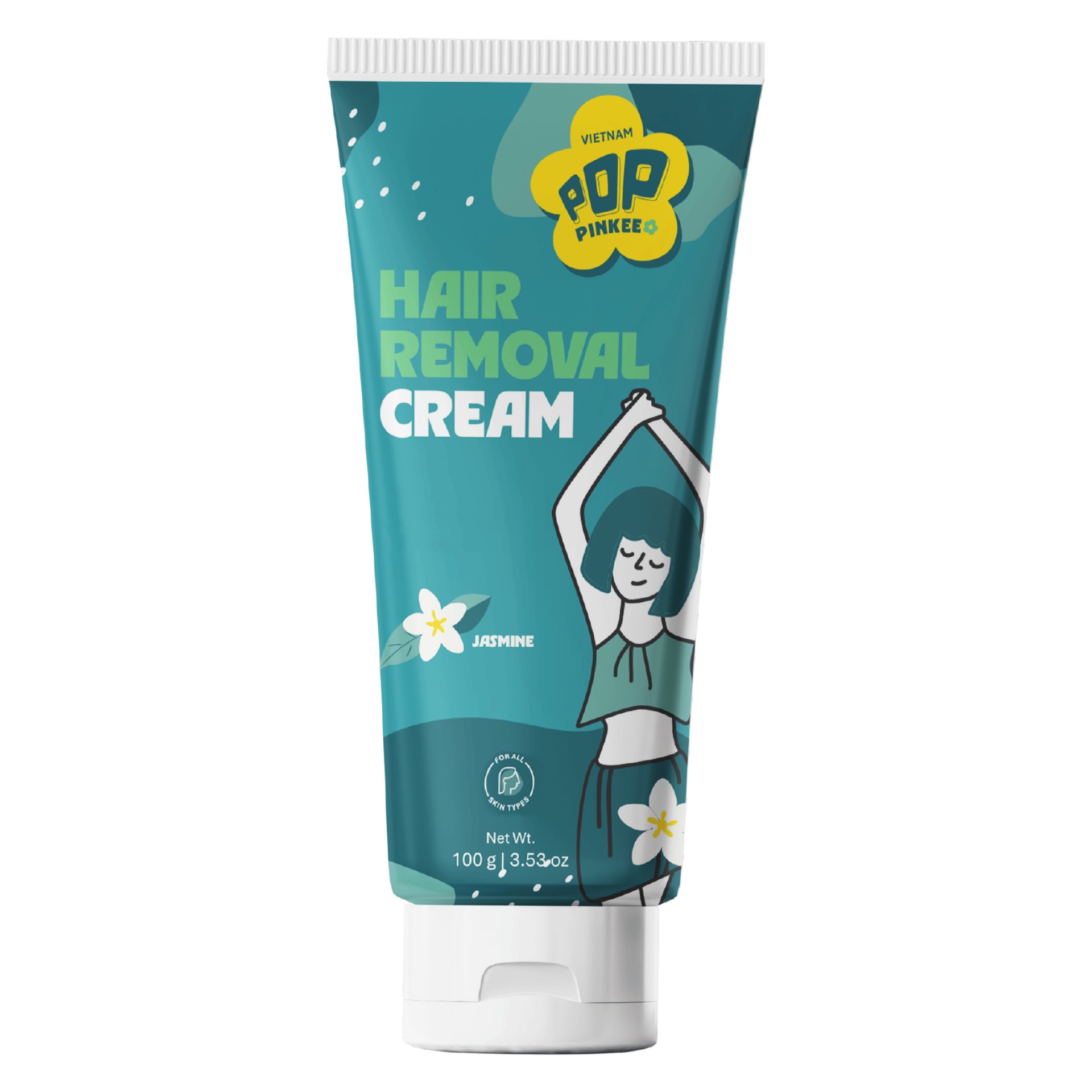 Kem Tẩy Lông Pop Pinkee Nhẹ Dịu, Tẩy Lông Êm Ái - 100g