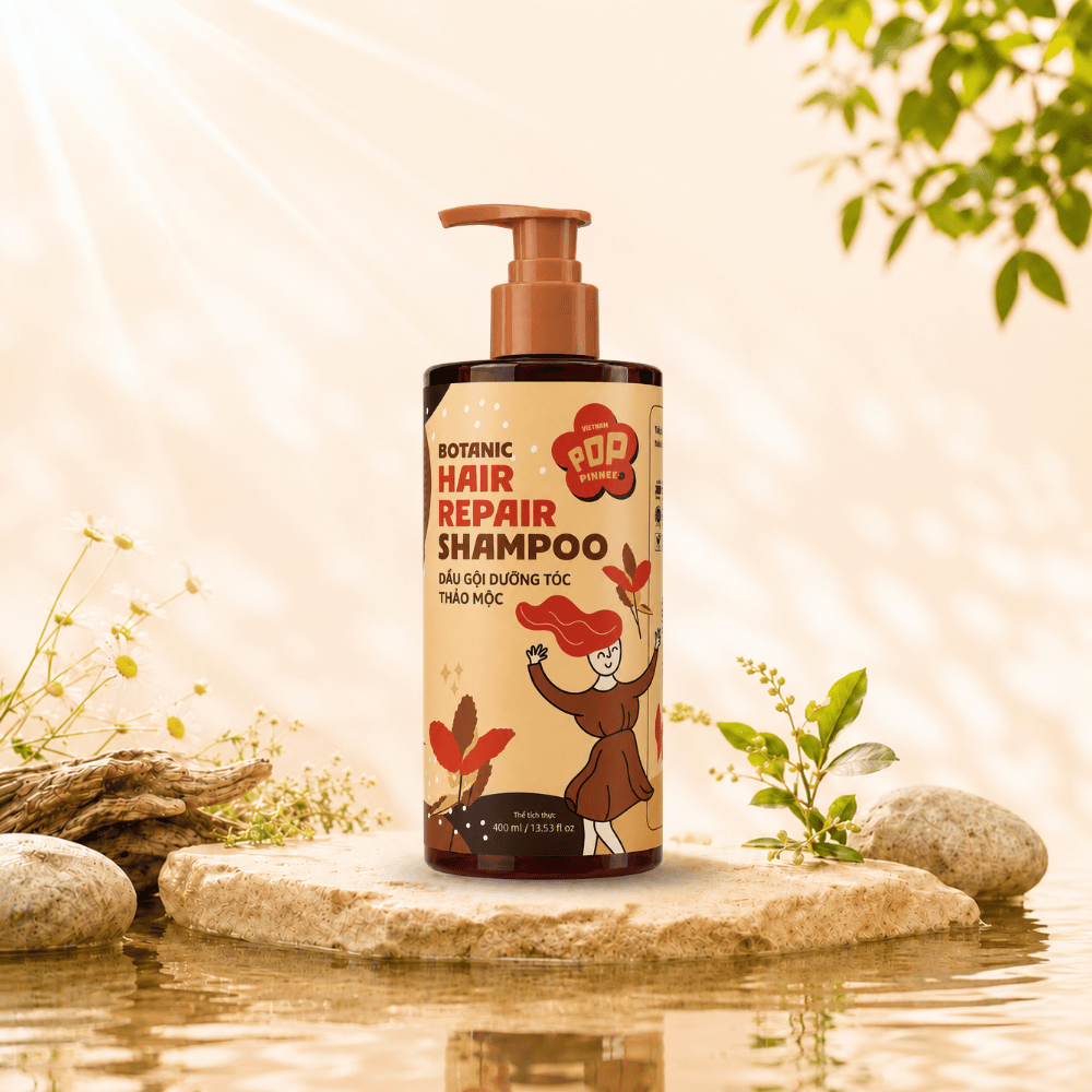 Dầu Gội Thảo Dược Bưởi – Bồ Kết – Làm Sạch Dịu Nhẹ, Nuôi Dưỡng Tóc Chắc Khỏe – 400ml