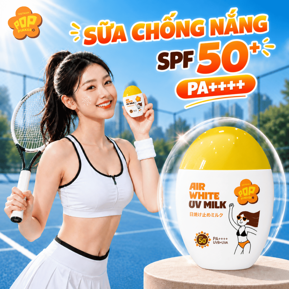 Sữa Chống Nắng Air White UV Milk Pop Pinkee - 55ml
