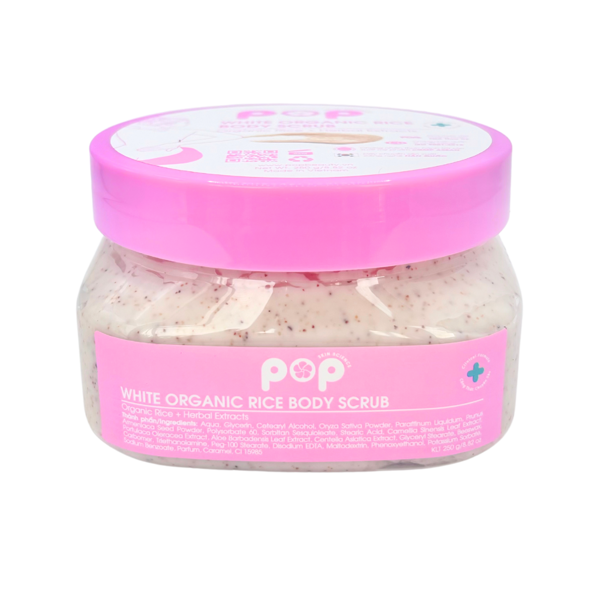 Tẩy Tế Bào Da Chết Gạo Hữu Cơ Sạch Sâu Sáng Mịn