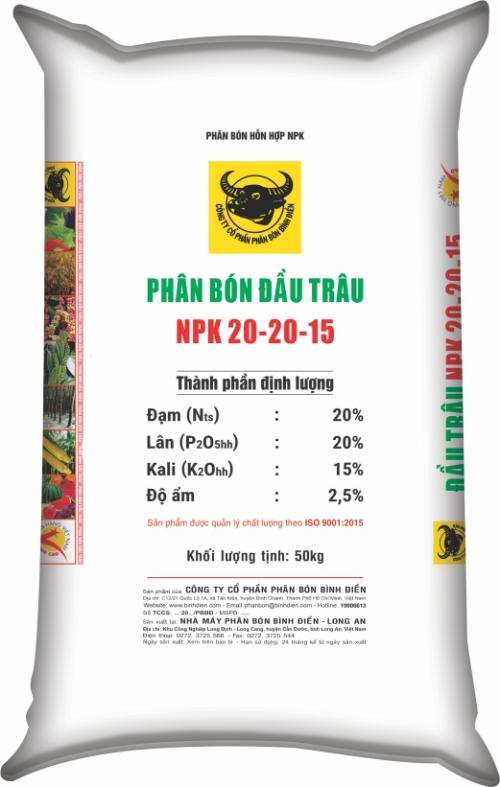 PHÂN BÓN NPK ĐẦU TRÂU 20-20-15