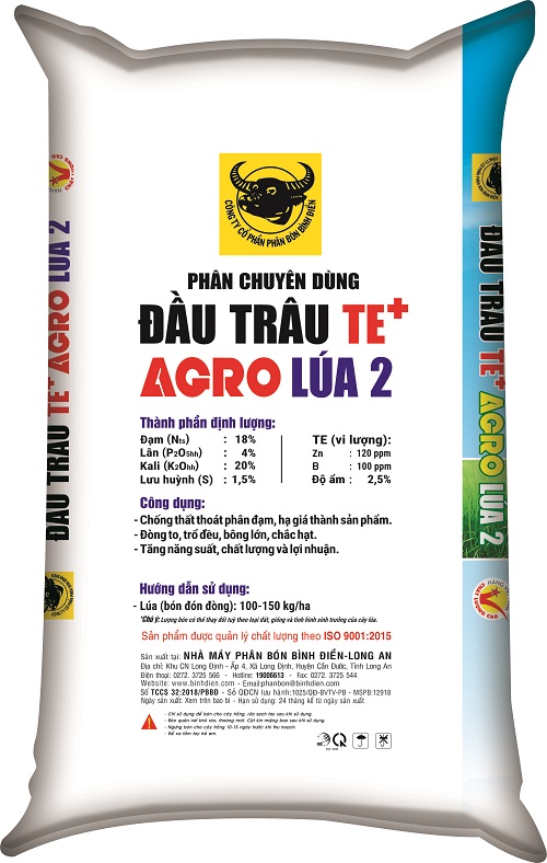 PHÂN BÓN ĐẦU TRÂU TE + AGRO LÚA 2
