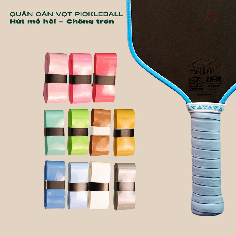 Overgrip giúp tay cầm chắc chắn hơn trong quá trình chơi