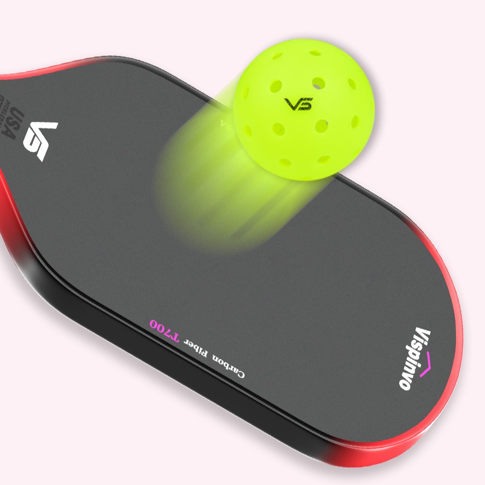 Vợt VISPINVO Toray T700 Carbon Fiber Peak - Vợt Pickleball chuyên nghiệp (Tích hợp ép nóng)