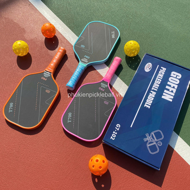 Bộ Vợt Pickleball  T700 Sợi Carbon Siêu Nhẹ Cao Cấp