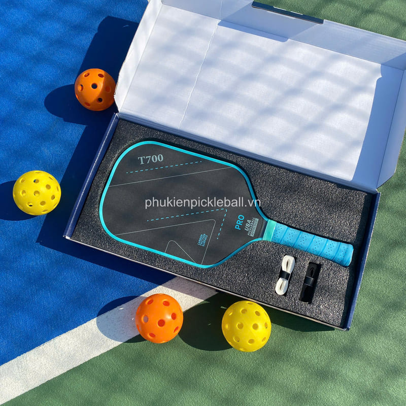 Bộ Vợt Pickleball  T700 Sợi Carbon Siêu Nhẹ Cao Cấp