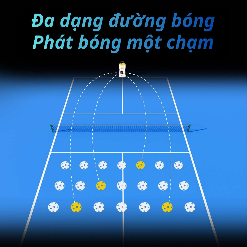 Máy tập Pickleball 1 mình - máy phát bóng tự động SS C1 - SIBOASI