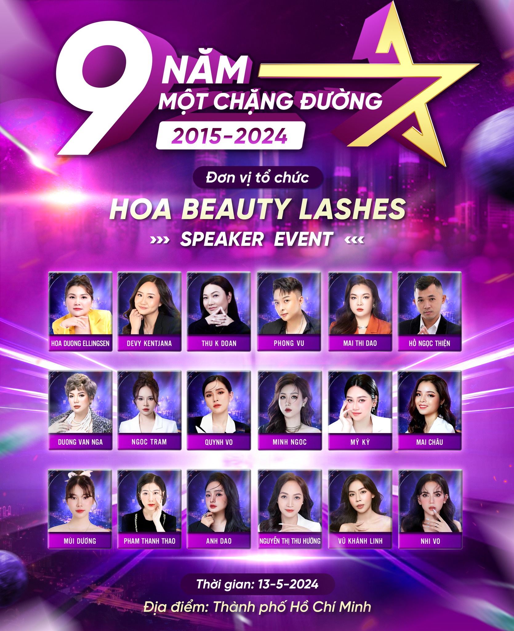 09 NĂM MỘT CHẶNG ĐƯỜNG HOA BEAUTY LASHES