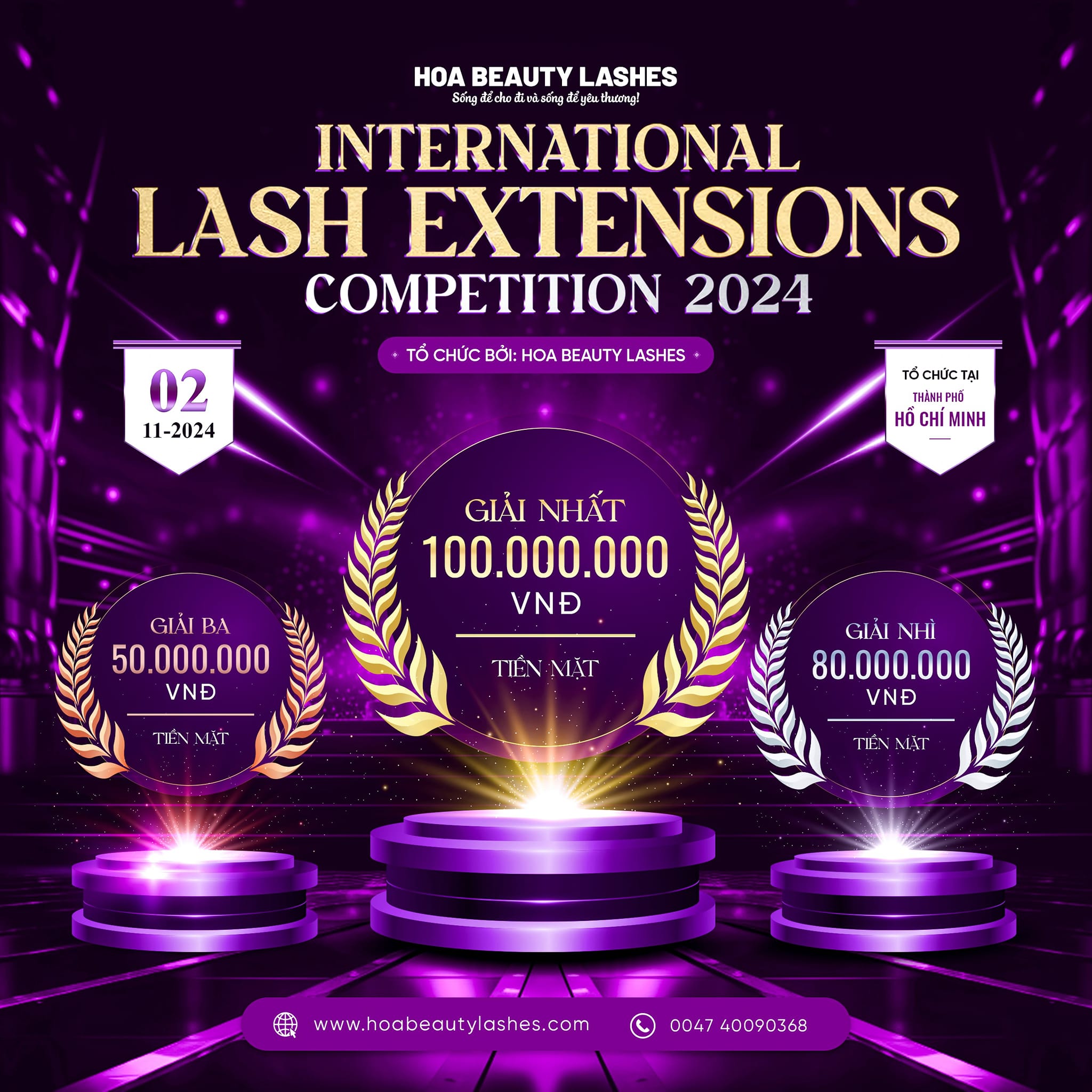 Giải Thưởng Lên đến 100 Triệu cho Cuộc Thi Nối Mi 2024