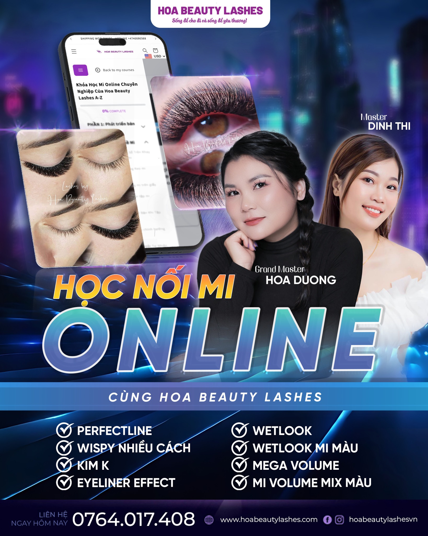 Làm Chủ Nghệ Thuật Nối Mi Với Khóa Học Trực Tuyến Của Hoa Beauty Lashes - Nâng Tầm Kỹ Năng Làm Đẹp Chuyên Nghiệp