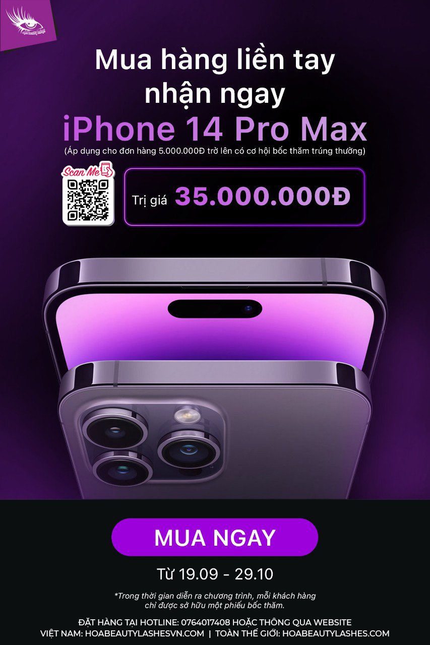 MUA HÀNG LIỀN TAY TRÚNG NGAY IPHONE14 PRO MAX