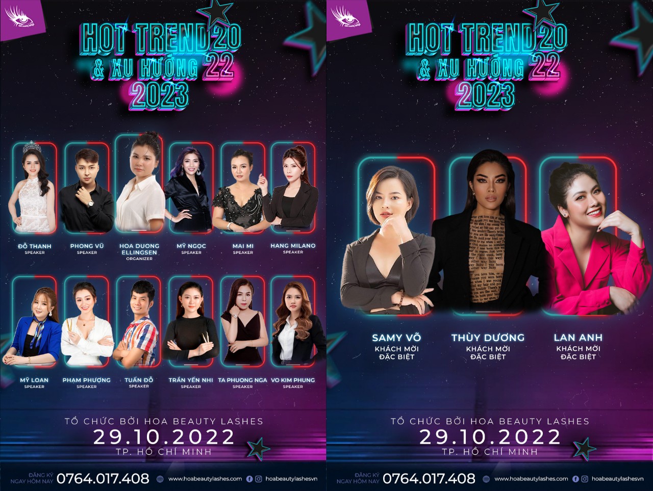 HỘI THẢO HOT TREND NGÀNH MI VÀ PHUN XĂM 2022-2023