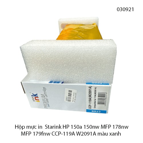 Hộp mực in Starink dùng cho máy in HP 150a 150nw MFP 178nw 179fnw W2091A 119A màu xanh Cyan – chính hiệu – full VAT